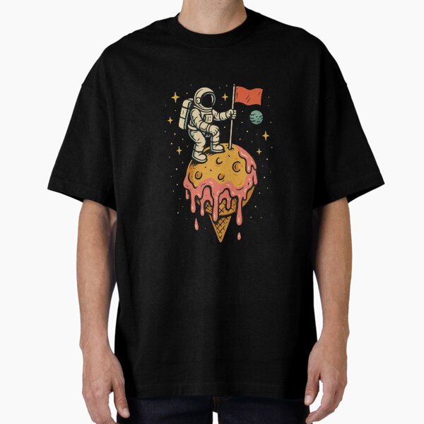 Artikel-Vorschau von „Space Conqueror – Astronauten-Eiscreme-Abenteuer-T-Shirt“, designt und verkauft von Soulit.