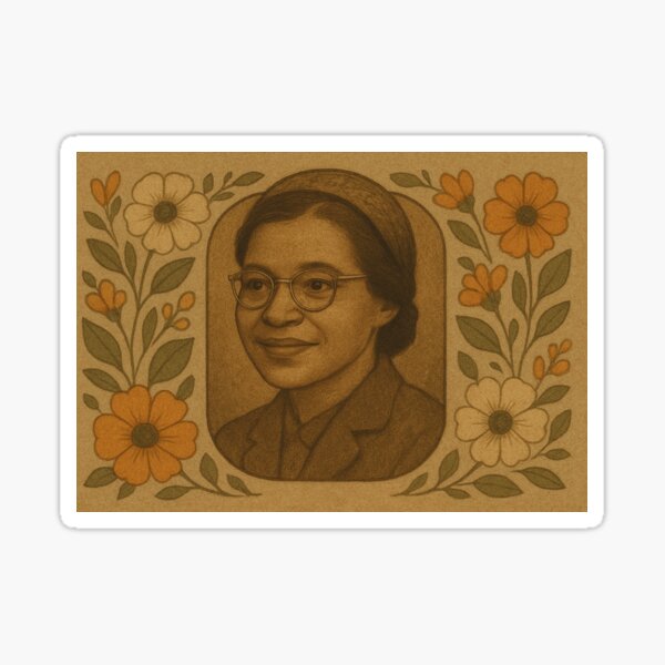 Artikel-Vorschau von Rosa Parks, berühmte amerikanische Bürgerrechtlerin, designt und verkauft von Mauswohn.