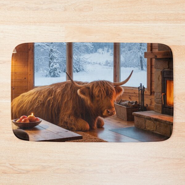 Item preview, Highland cow fireplace  designed and sold by Md1982.