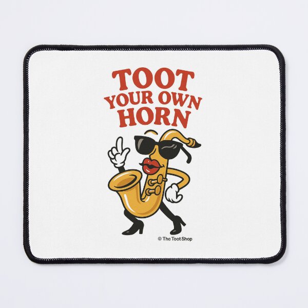 Item preview, Toot Your Own Horn – Cool Saxophone Cartoon designed and sold by TheTootShop.