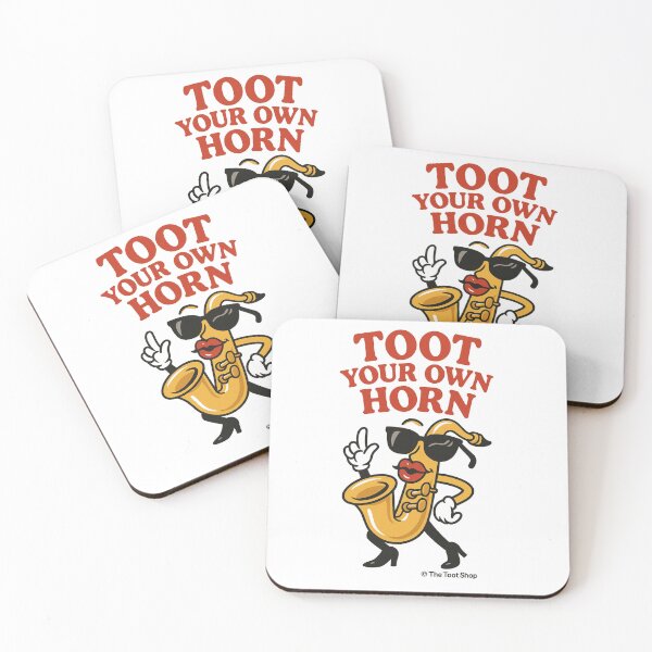 Item preview, Toot Your Own Horn – Cool Saxophone Cartoon designed and sold by TheTootShop.