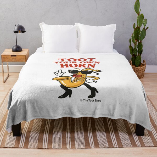 Item preview, Toot Your Own Horn – Cool Saxophone Cartoon designed and sold by TheTootShop.