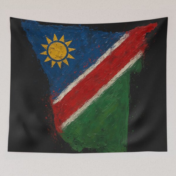 Item preview, Namibia flag painted designed and sold by ilakz.