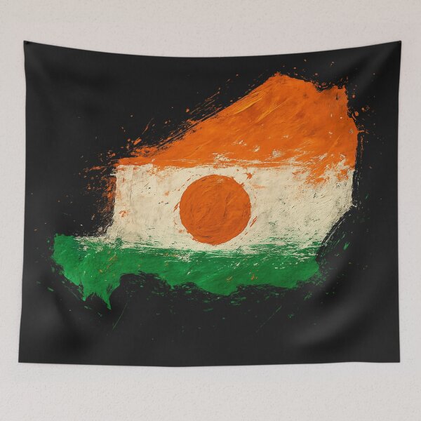 Item preview, Painted Niger flag designed and sold by ilakz.