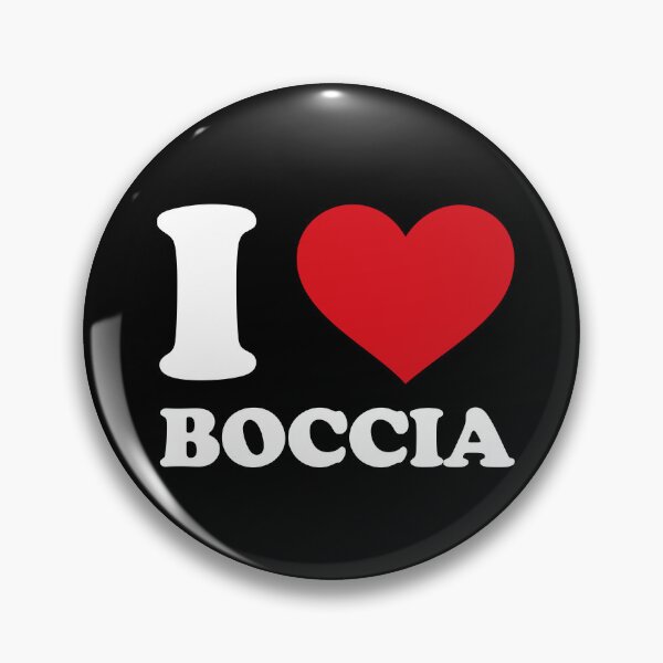 Item preview, I ❤️ Boccia – Minimal Sport white Design designed and sold by EmeraldeaArt.
