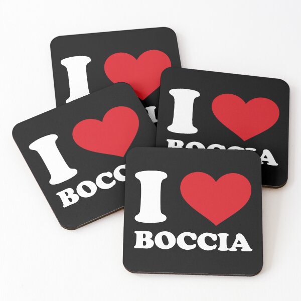 Item preview, I ❤️ Boccia – Minimal Sport white Design designed and sold by EmeraldeaArt.