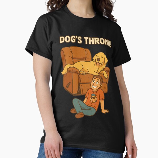 Item preview, Dog Dad Throne – Funny Father’s Day T-Shirt designed and sold by Soulit.