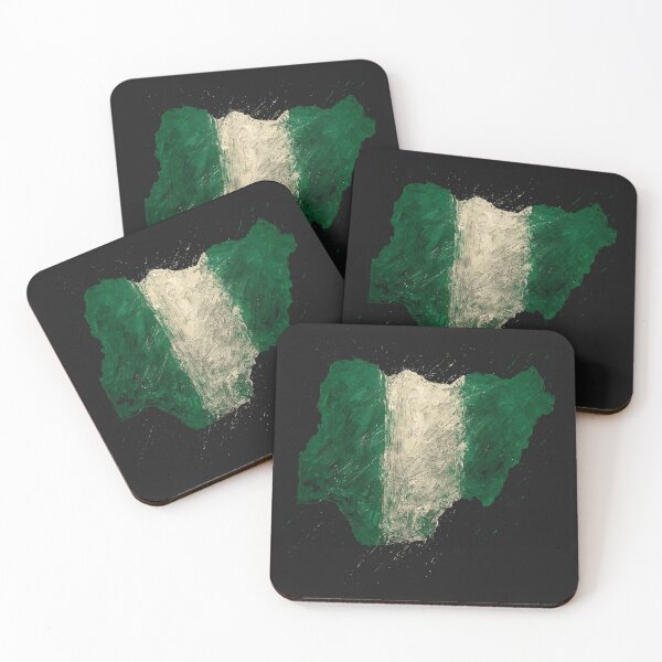 Item preview, Painted Nigerian flag designed and sold by ilakz.