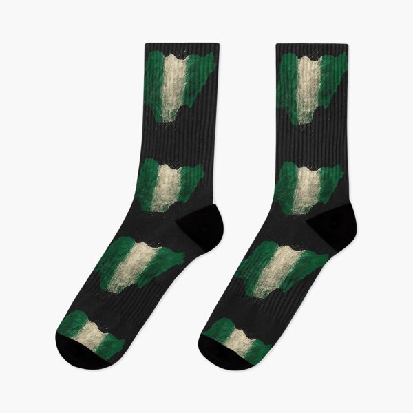Item preview, Painted Nigerian flag designed and sold by ilakz.