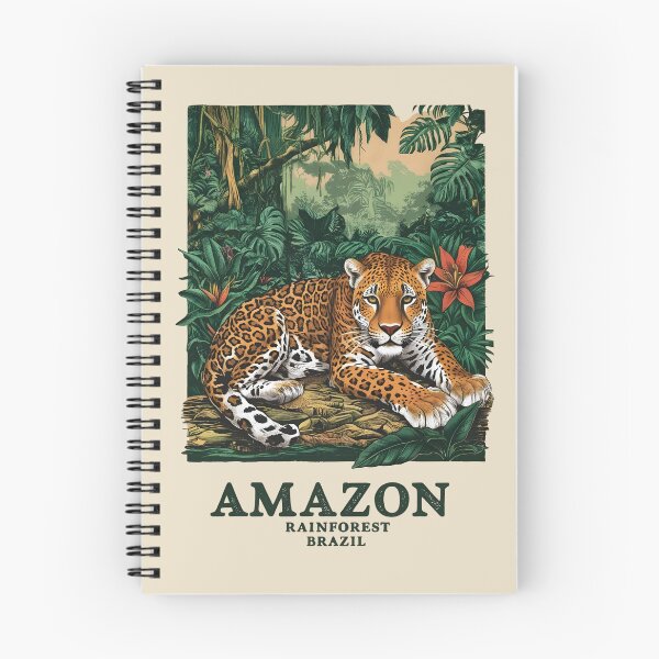 Artikelvorschau, Eine Vintage-Reiseillustration des Amazonas-Regenwalds - Brasilien entworfen und verkauft von GoodOldVintage.