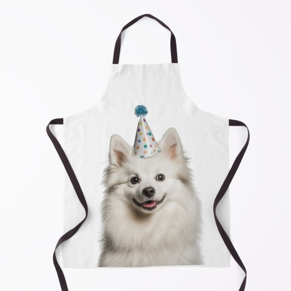 Item preview, Cute American Eskimo dog with Party Hat Birthday Celebration designed and sold by LazyOwlStore.