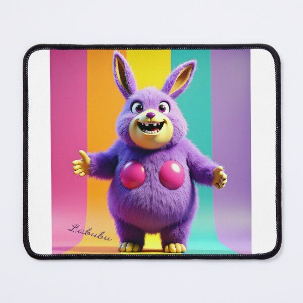 Item preview, Trans, Purple and Yellow, Happy, Hairy Labubu designed and sold by Huskyyy Designs.