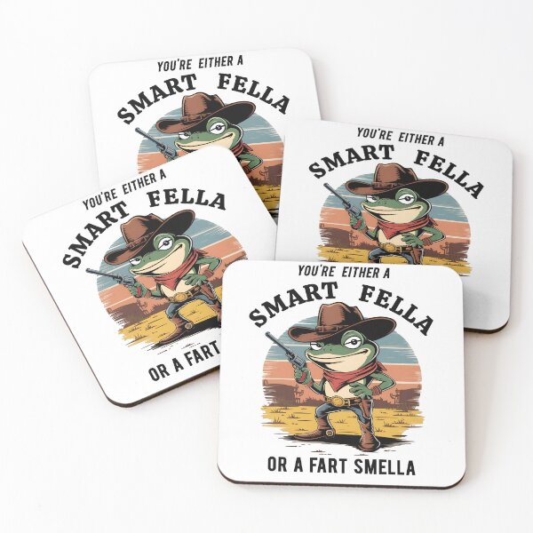 Item preview, Funny Cowboy Frog T-Shirt – “You’re Either a Smart Fella or a Fart Smella” Vintage Western Humor Tee designed and sold by Glow Wind ⭐⭐⭐⭐⭐.