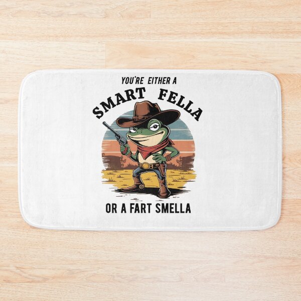 Item preview, Funny Cowboy Frog T-Shirt – “You’re Either a Smart Fella or a Fart Smella” Vintage Western Humor Tee designed and sold by Glow Wind ⭐⭐⭐⭐⭐.