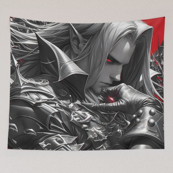 Item preview, Alucard Castlevania Dark Vampire Knight Crimson Moon Thorned Armor designed and sold by mildaclairmo.