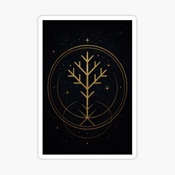 Item preview, Rooted Pillar – Strength & Resilience Sigil designed and sold by Cosmicly-Inked.