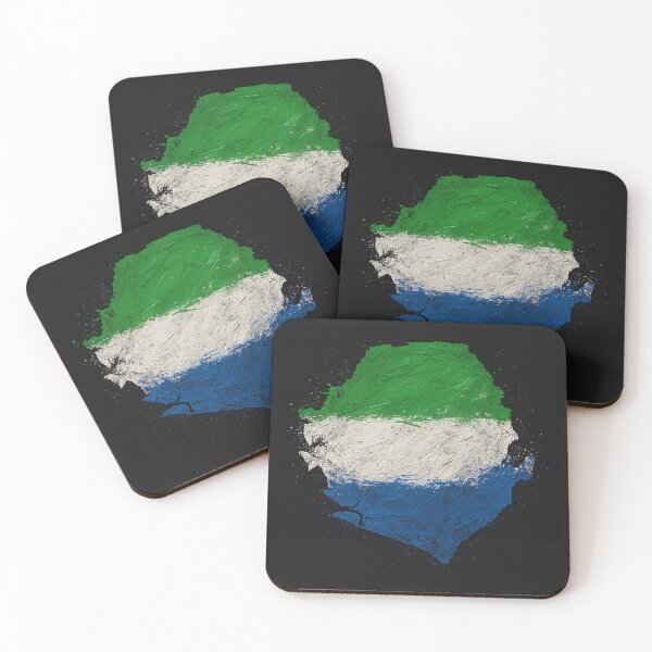 Item preview, Sierra Leone flag painted designed and sold by ilakz.