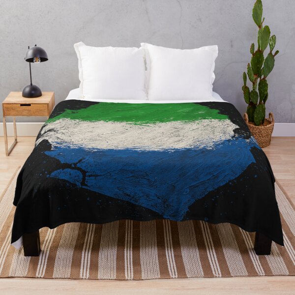Item preview, Sierra Leone flag painted designed and sold by ilakz.