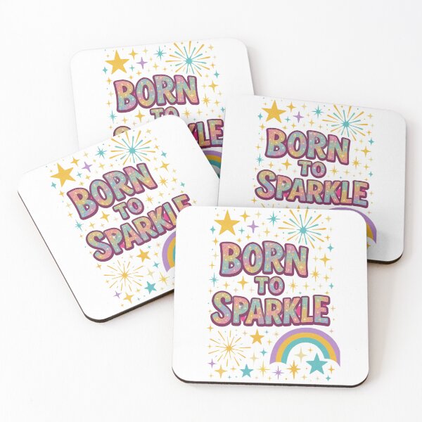 Item preview, Born to Sparkle – Fun Glitter Starburst Celebration Design designed and sold by Aube11.