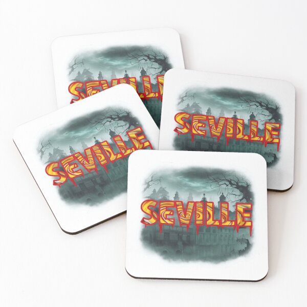 Item preview, Seville Ghostscape Sticker Poster Aestetic, Trendy,Reloaded, Viral Drop 2025 designed and sold by Imaginarium of Chaos falcon88 .