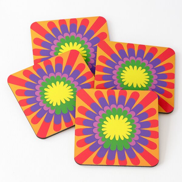 Item preview, Retro Psychedelic Layered Flower designed and sold by Tvir.
