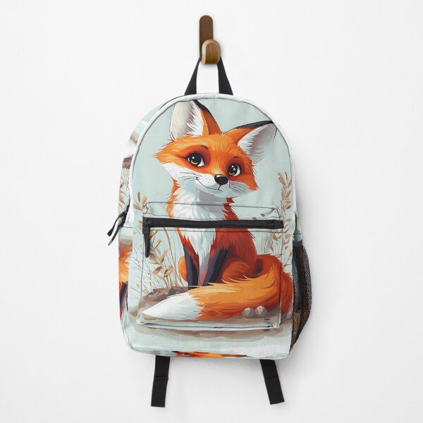 Item preview, Friendly orange fox with bright orange fur and expressive eyes designed and sold by SeaSoulArt.