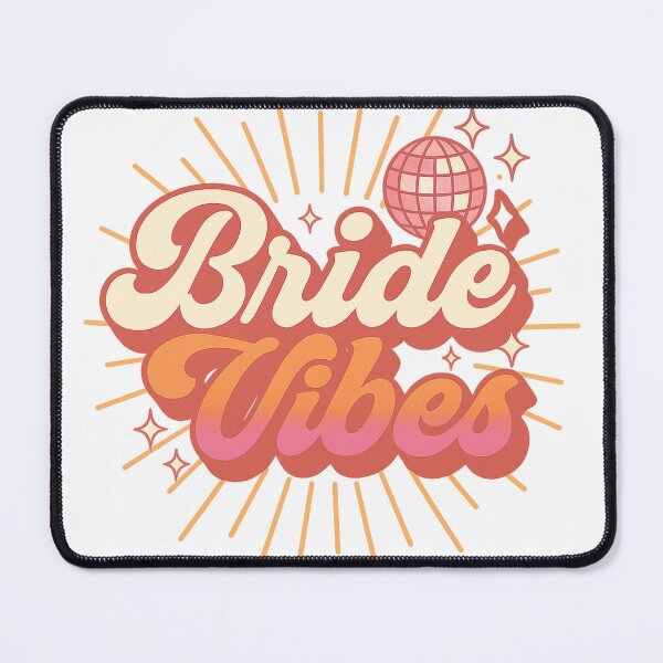 Item preview, Bride Vibes – Retro 70s-Inspired Bachelorette Party Shirt Design designed and sold by SashandSass.