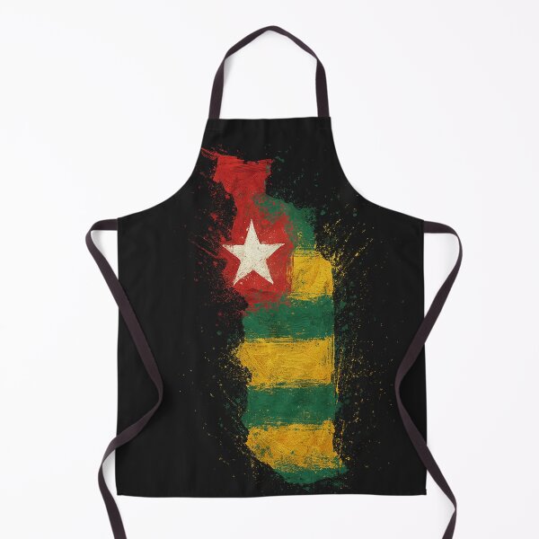 Item preview, Painted Togo flag designed and sold by ilakz.