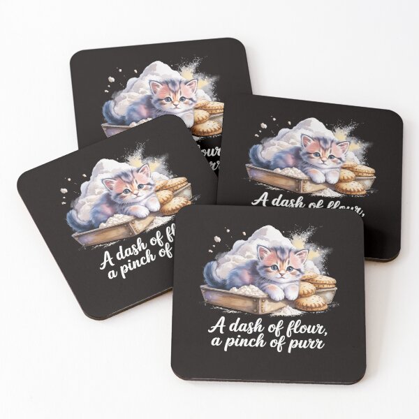 Item preview, A Dash of Flour A Pinch of Purr – Kitty Biscuits Bakery designed and sold by Slavicsoul.
