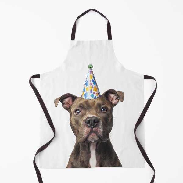 Item preview, Cute American Staffordshire Terrier dog with Party Hat Birthday Celebration designed and sold by LazyOwlStore.