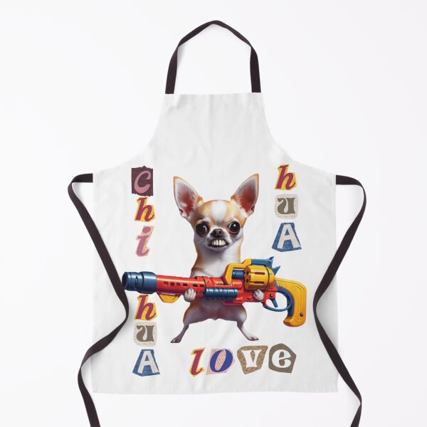 Item preview, Chihuahua Troublemaker Cute Dog with Toy Gun designed and sold by Iuqiune.