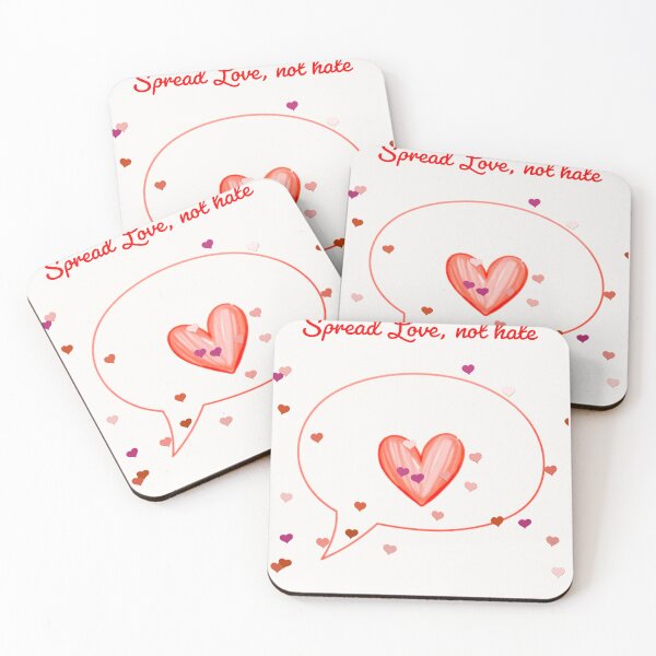 Item preview, Spread love speech bubble designed and sold by Mind Empowerment Designs.