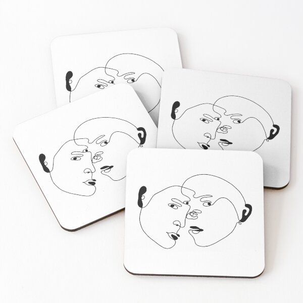 Item preview, Abstract Faces Couple designed and sold by OneLineWithin.