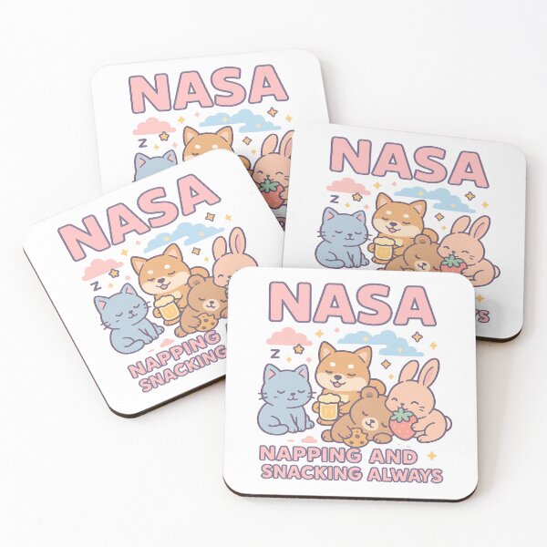 Item preview, NASA, Napping And Snacking Always - Funny Acronym designed and sold by Pastel Purrade.