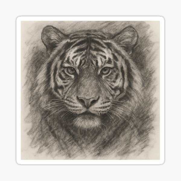Vista previa del artículo con la obra «Tigre 2», diseñado y vendido por TheBongStore83.