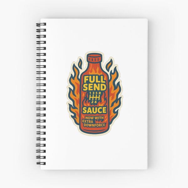 Item preview, Full Send Sauce – Flaming Gearshift Chaos in a Bottle designed and sold by IODesigns.