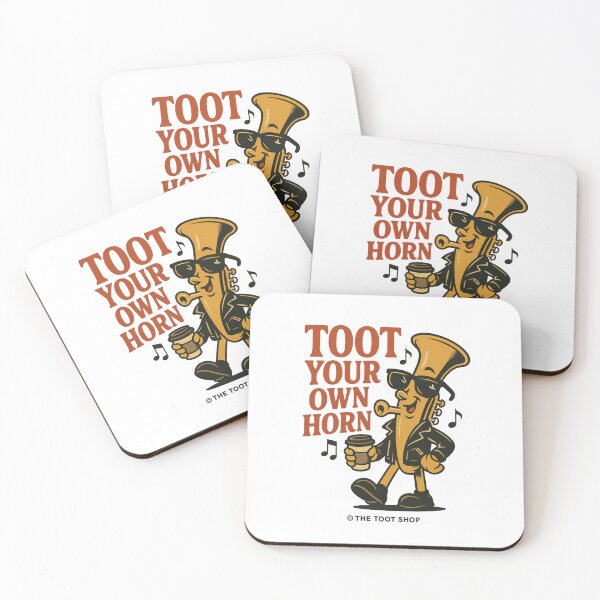Item preview, Toot Your Own Horn – Cool Tuba Character with Coffee designed and sold by TheTootShop.