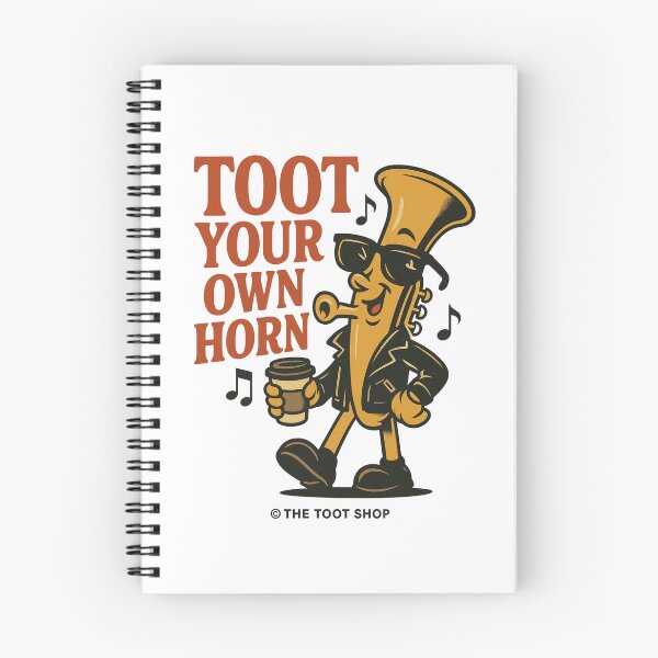 Item preview, Toot Your Own Horn – Cool Tuba Character with Coffee designed and sold by TheTootShop.