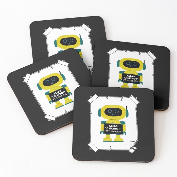 Item preview, Alias Chatbot - Robot Mugshot Design designed and sold by 4Esquinas.