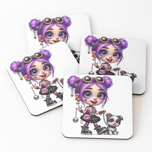 Item preview, Tiny Rebel & Pup – Goth Cuteness Overload designed and sold by Ssevi.