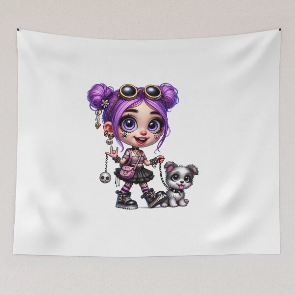 Item preview, Tiny Rebel & Pup – Goth Cuteness Overload designed and sold by Ssevi.