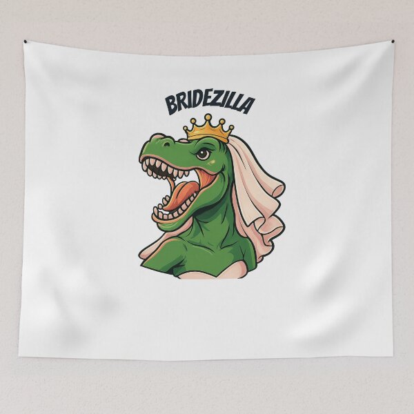 Item preview, Bridezilla – Fierce & Funny Bride Bachelorette Shirt Design designed and sold by SashandSass.