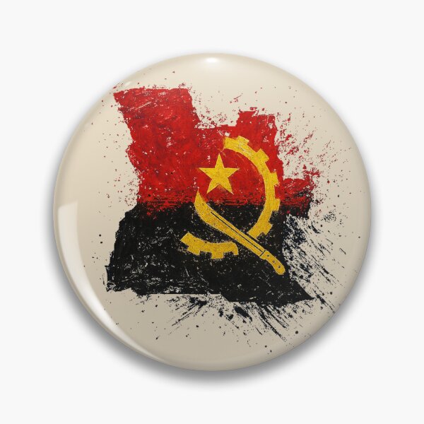 Item preview, Painted Angola flag designed and sold by ilakz.