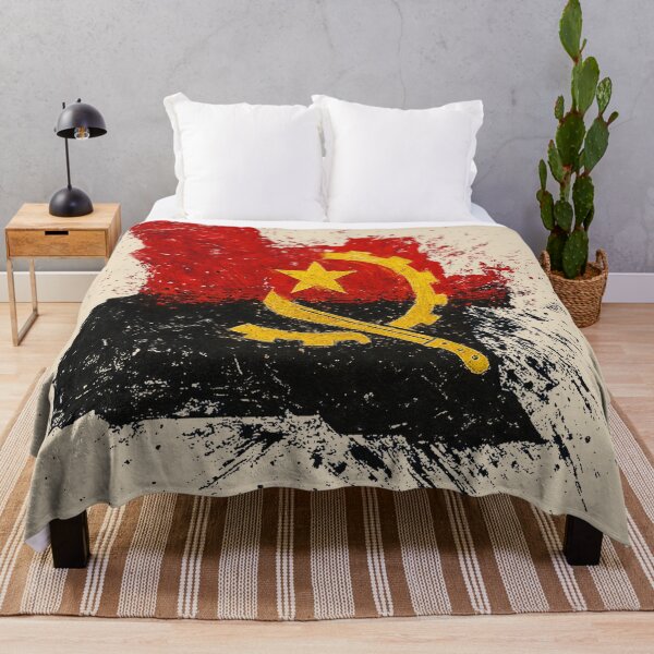 Item preview, Painted Angola flag designed and sold by ilakz.