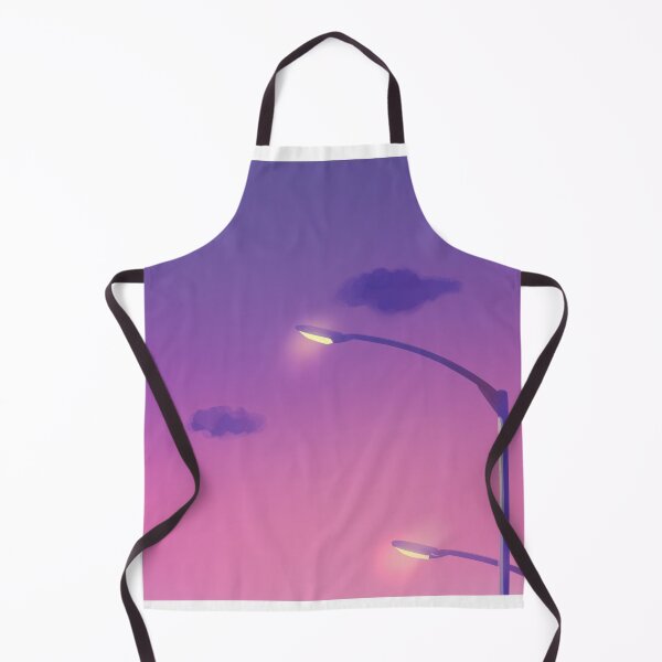 Item preview, Dreamy Streetlight at Dusk – Aesthetic Sunset Sky Art designed and sold by ChillVibes04.