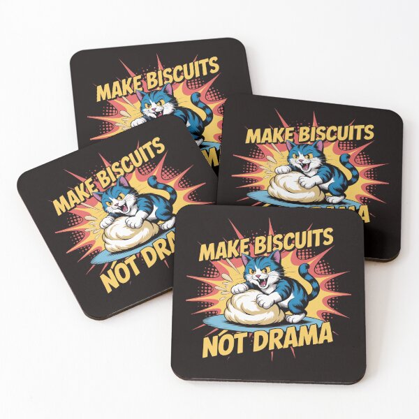 Item preview, Make Biscuits Not Drama – Kitty Biscuits Bakery designed and sold by Slavicsoul.