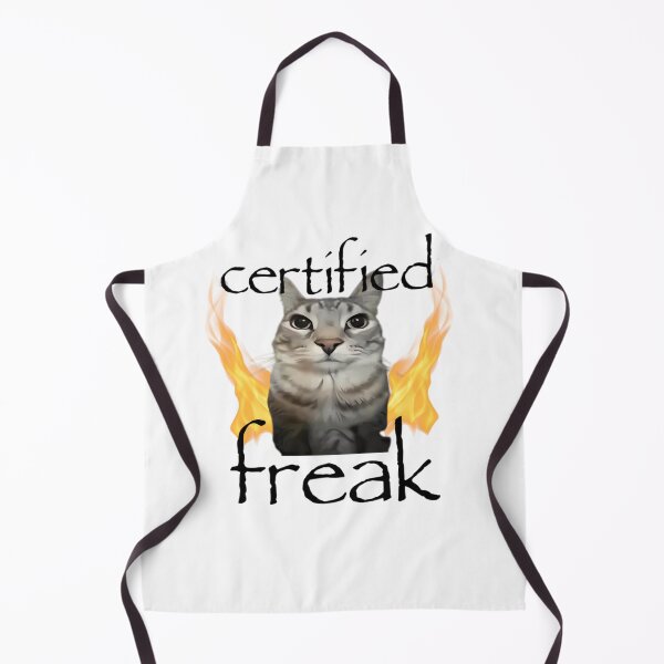 Item preview, certified freak meme shirt with a cute cat designed and sold by kenoraa.