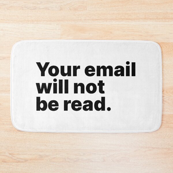 Item preview, Your email will not be read | Black text designed and sold by ThingsOnTees.