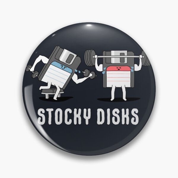 Item preview, Stocky Disks Funny Retro 90s Tech designed and sold by Nerd Shizzle.