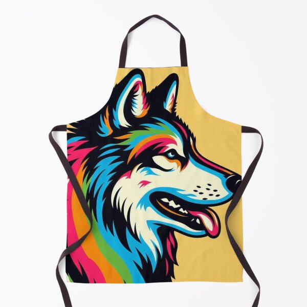 Item preview, colorful wolf designed and sold by Dogandesighn.